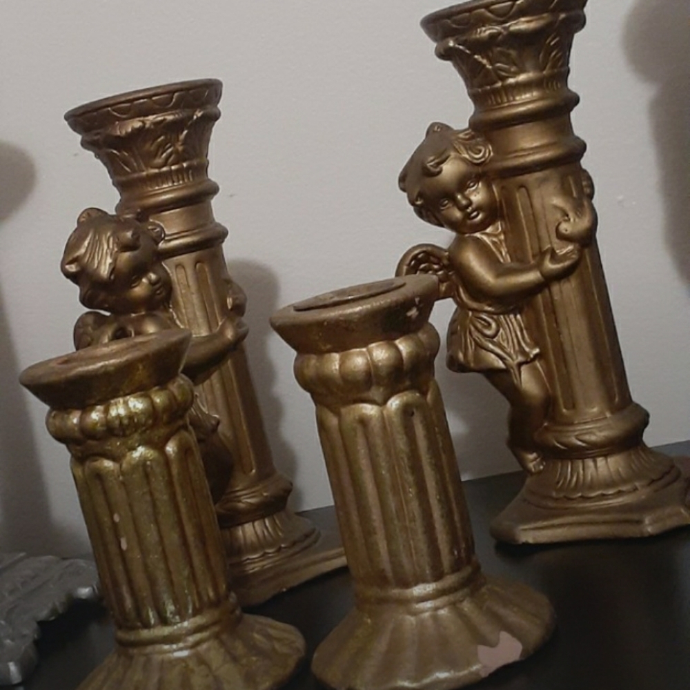 Angel candle stick holders